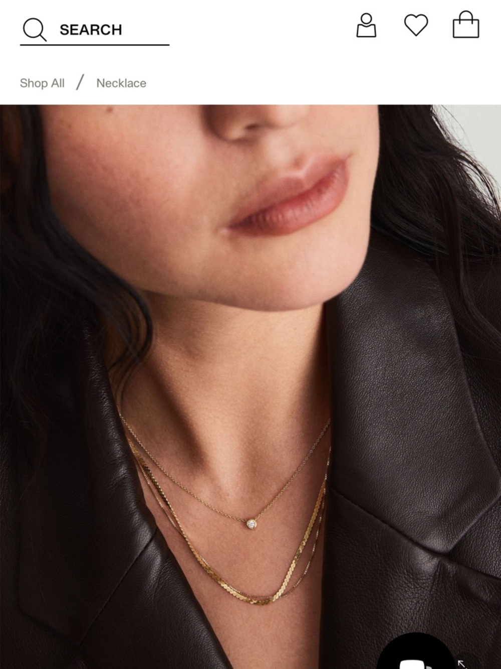 Mejuri Diamond Necklace